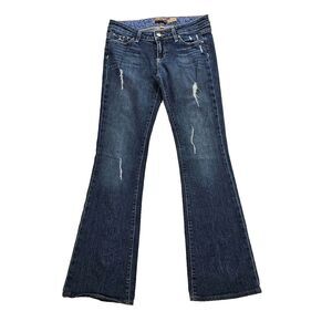 PAIGE Laurel Canyon Low Rise Bootcut Women's Blue Premium Denim Jeans‎ Size 28